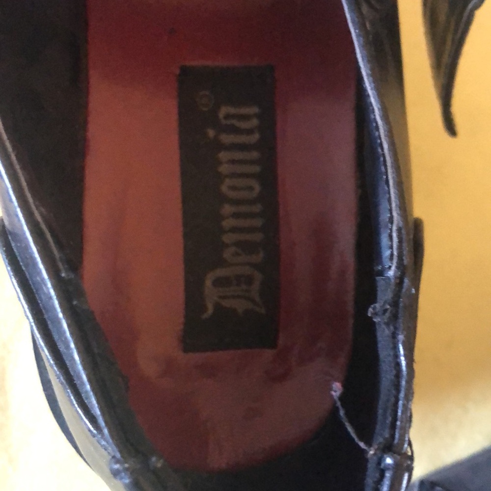 Rare Vintage Demonia Emily-221 Skull Platform Mary Janes - Picture 6 of 14